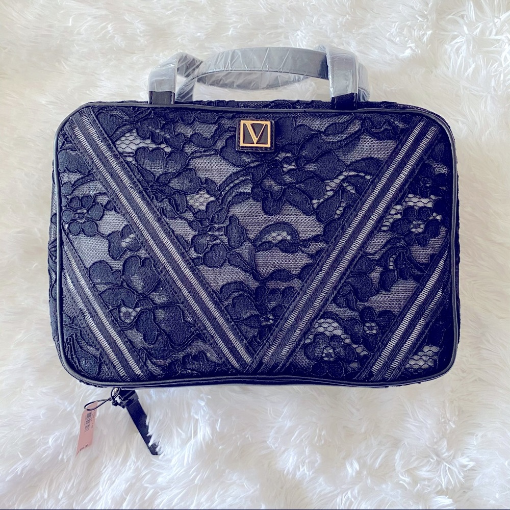 Victoria’s Secret Lace Hanging Travel Makeup Case